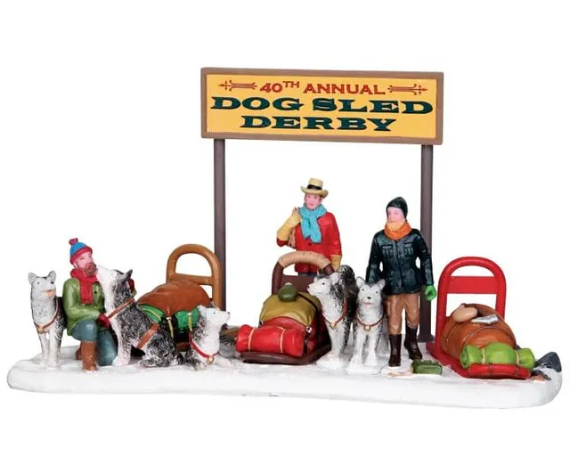 lemax-dog-sled-derby-holidays-seasons-szene image 1