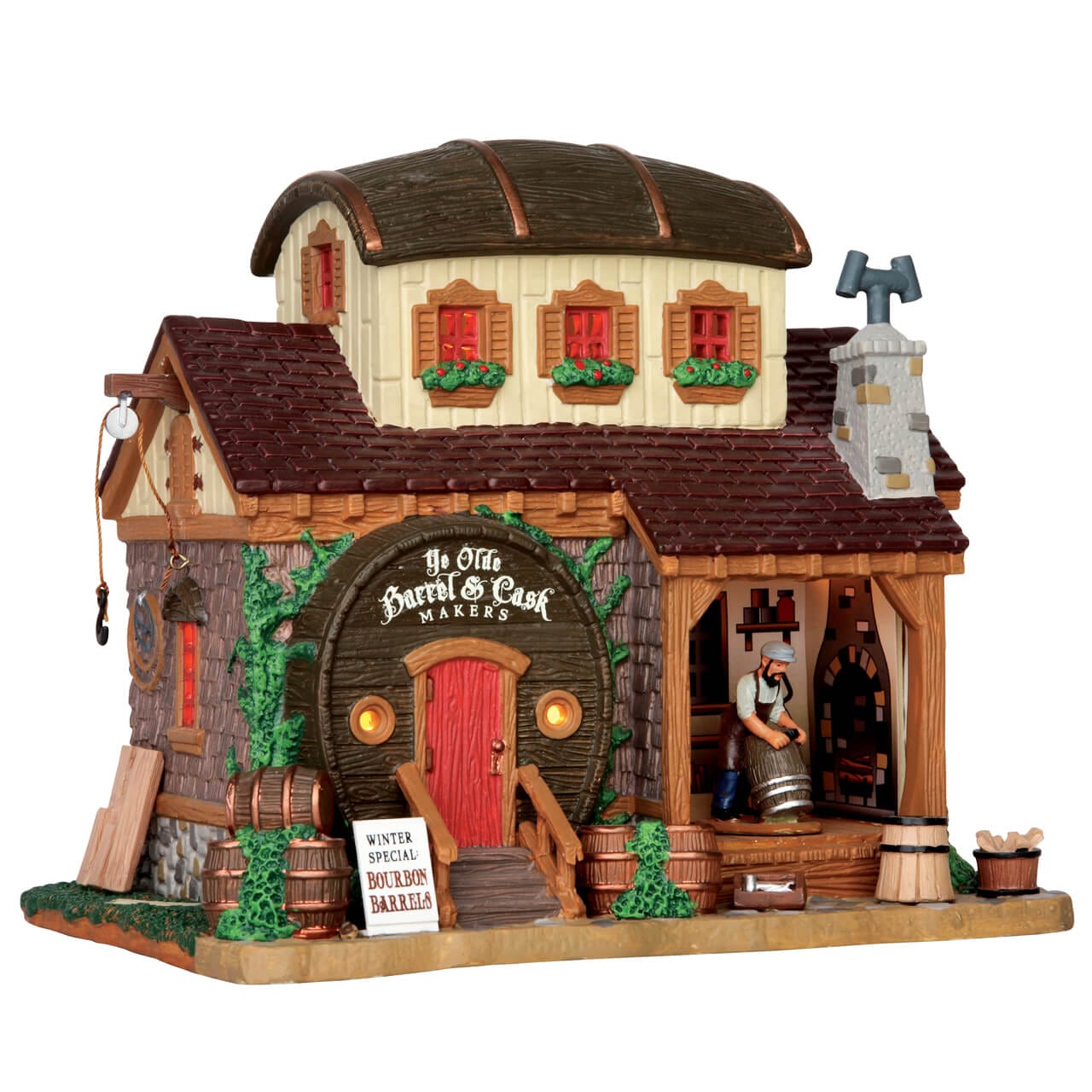 lemax-ye-olde-barrel-cask-makers-weihnachtsdorf-geb-ude image 4