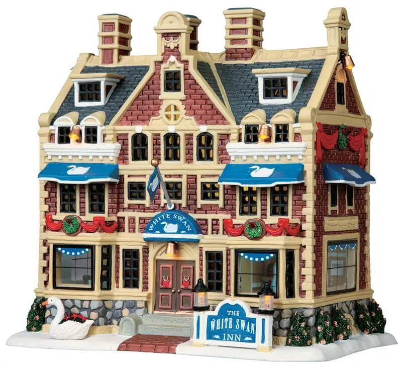 lemax-white-swan-inn-geb-ude-f-r-miniatur-weihnachtsdorf image 1