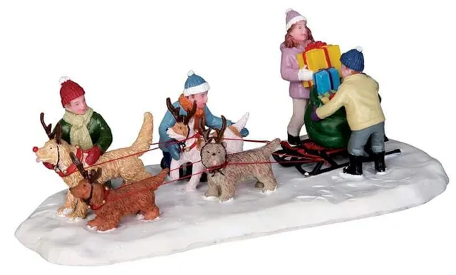 lemax-neighborhood-santas-weihnachtsmann-figuren-set image 1