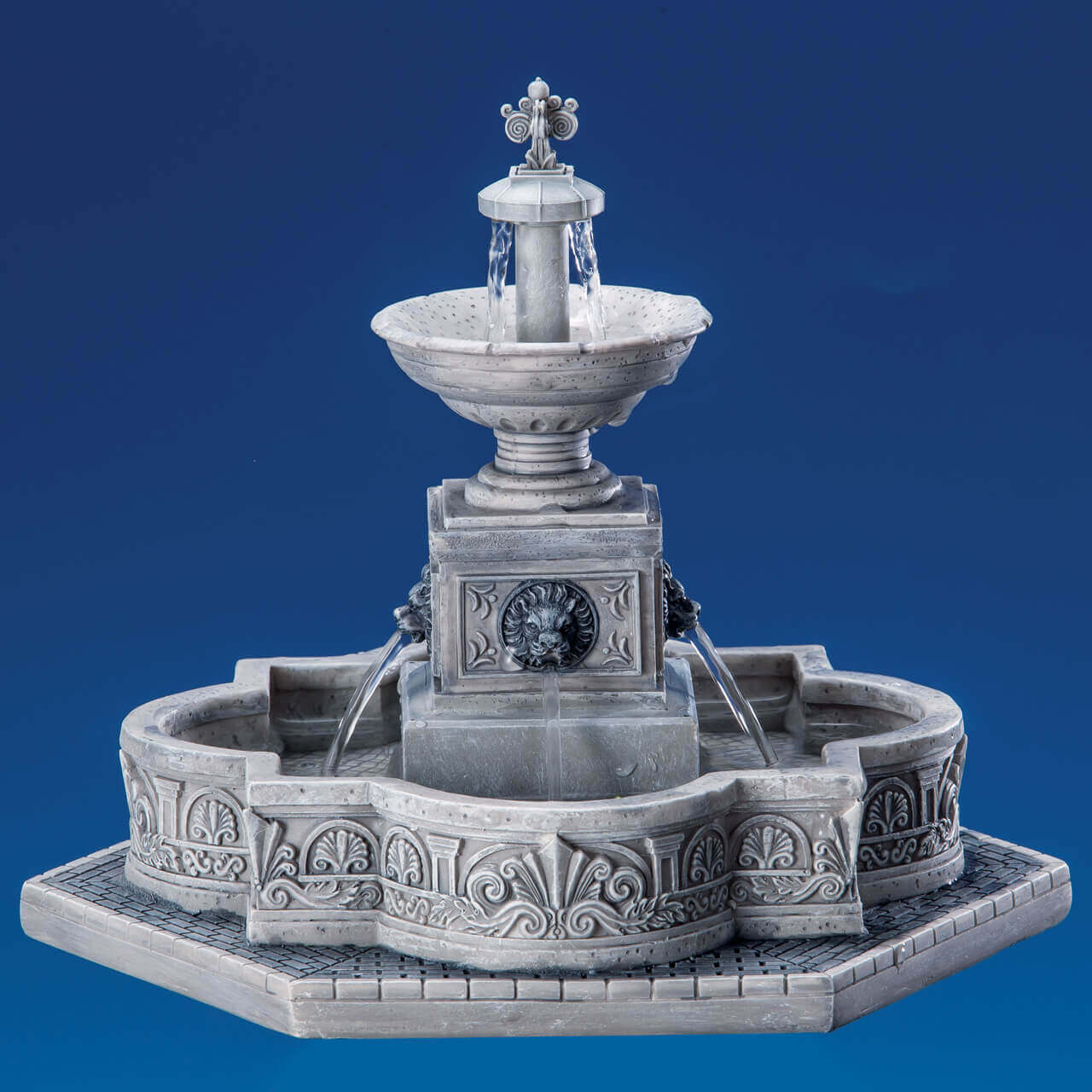 lemax-modular-plaza-fountain-modularer-dorfbrunnen image 2