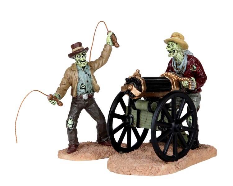 lemax-bullwhip-ghoul-gatling-gun-ghoul-spooky-town-figuren-set image 2