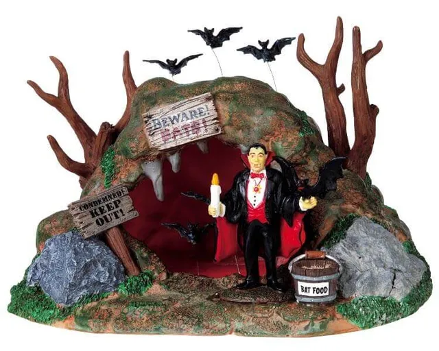 lemax-bat-lair-gruselige-fledermaush-hle-f-r-spooky-town image 1
