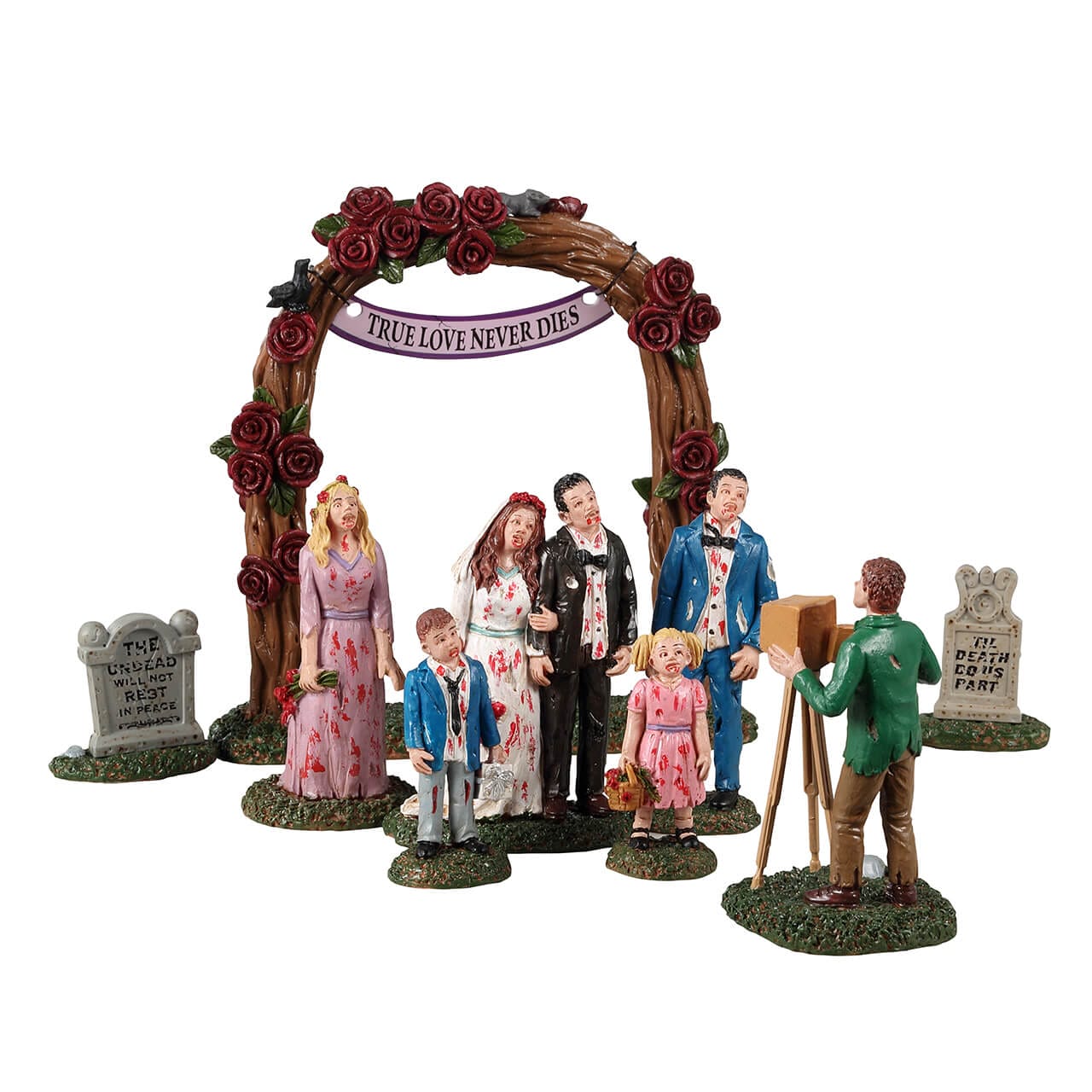 lemax-zombie-wedding-party-spooky-town-figuren-set image 1
