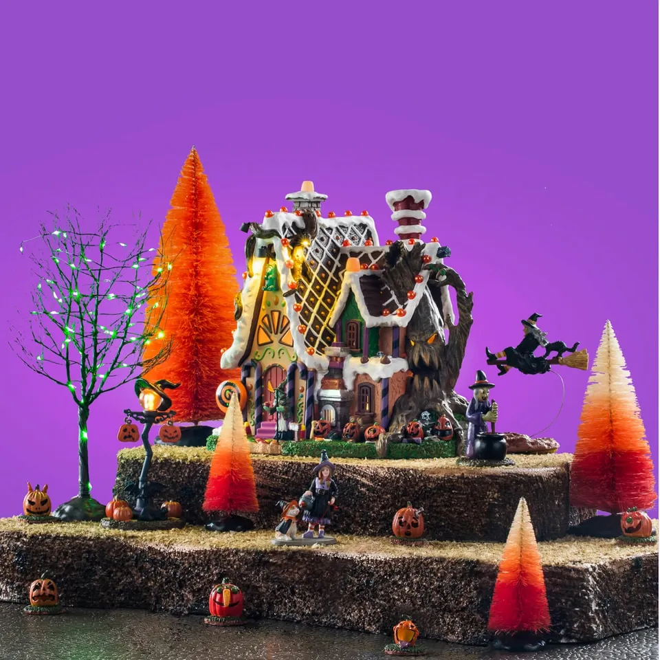 lemax-the-candy-witch-cottage-set-spooky-town-hexenhaus-set image 1
