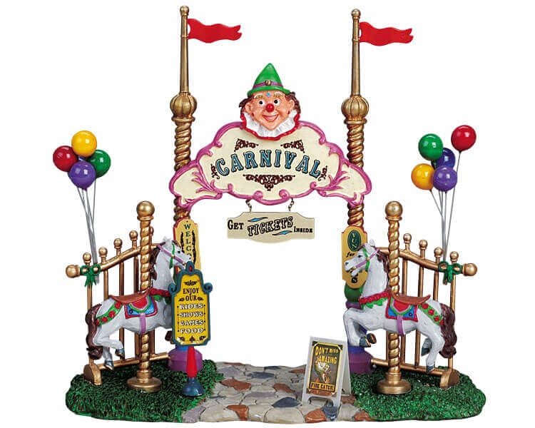 lemax-carnival-entryway-miniatur-jahrmarkt-eingang image 1
