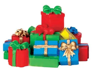 lemax-stack-of-presents-geschenkestapel-miniaturzubeh-r image 1