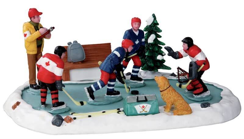lemax-hockey-tryouts-miniatur-figur image 1