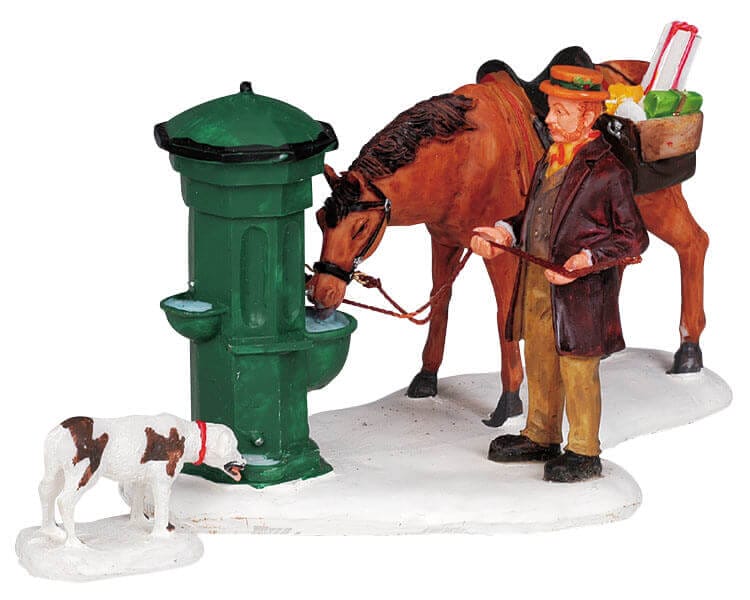 lemax-horse-trough-miniatur-zubeh-r-pferdetr-nke image 1
