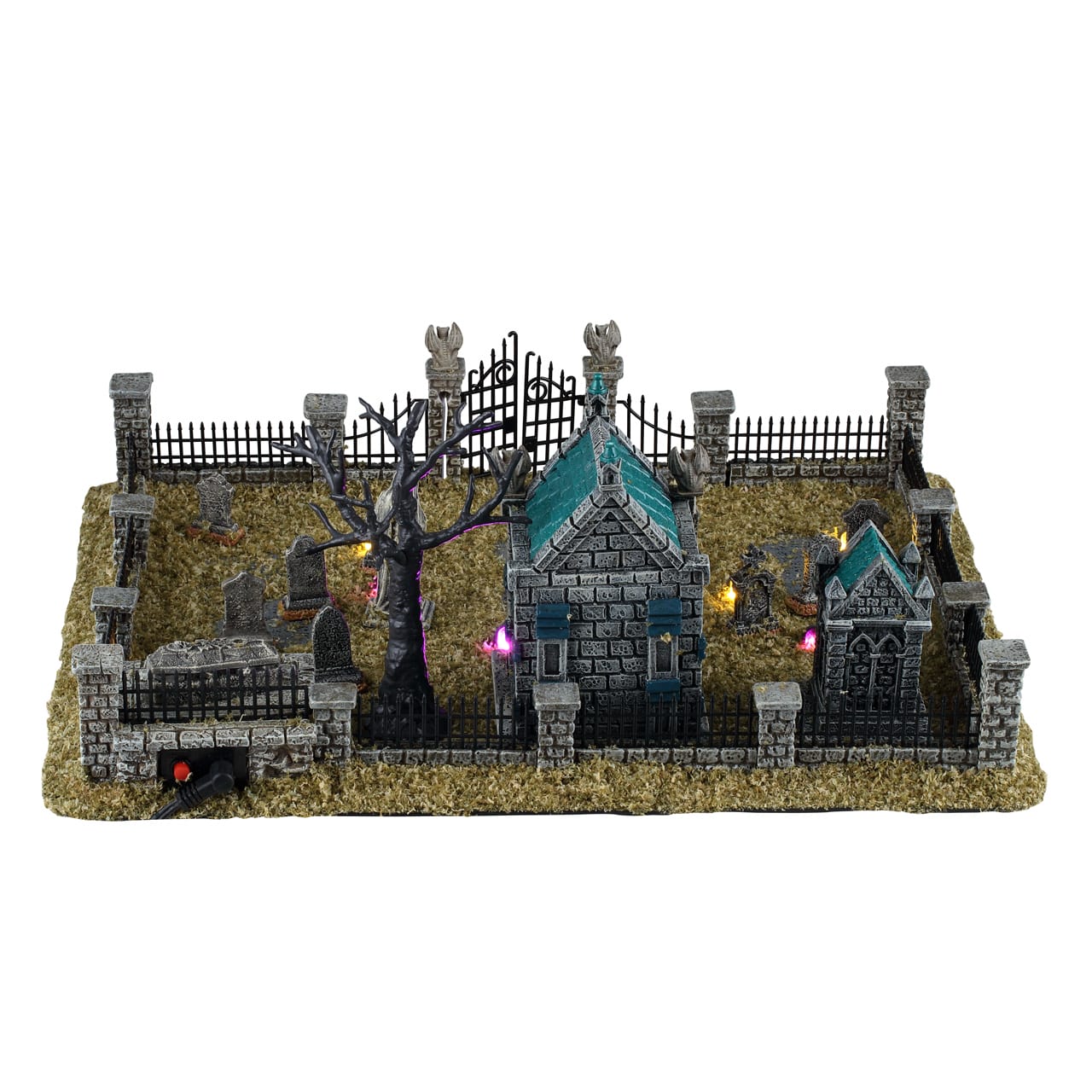 lemax-misty-crypt-graveyard-spooky-town-friedhofszene image 4