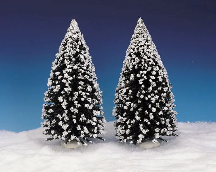 lemax-evergreen-tree-pack-2-extra-large-miniatur-tannenb-ume-2er-set image 1