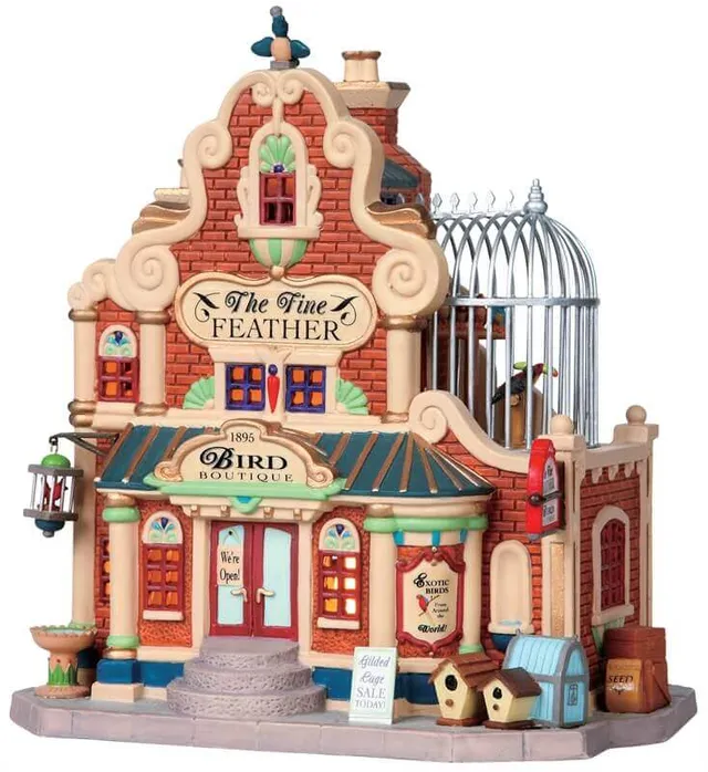 lemax-the-fine-feather-miniaturhaus-beleuchtet image 1