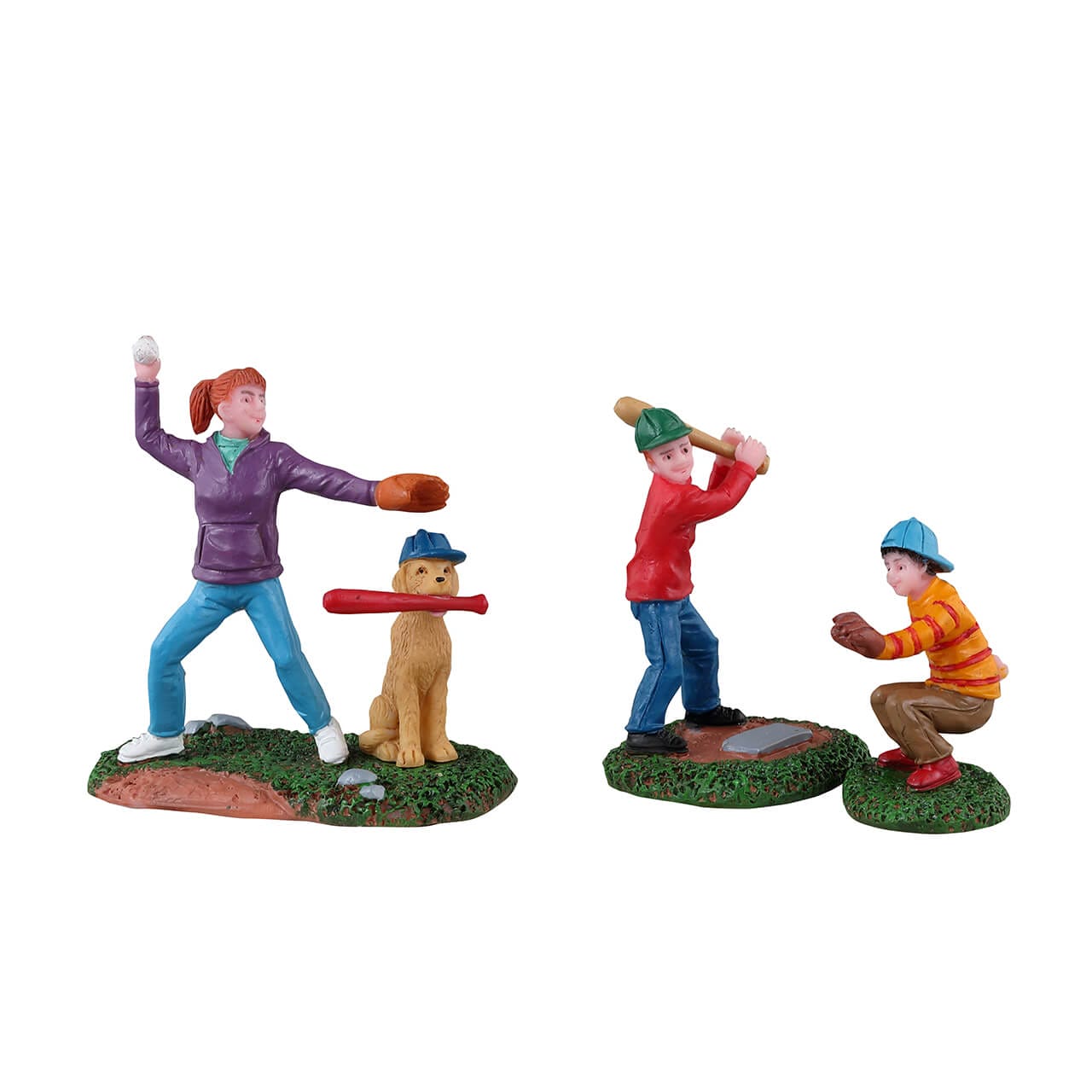 lemax-baseball-practice-figuren-set-3-spieler image 2