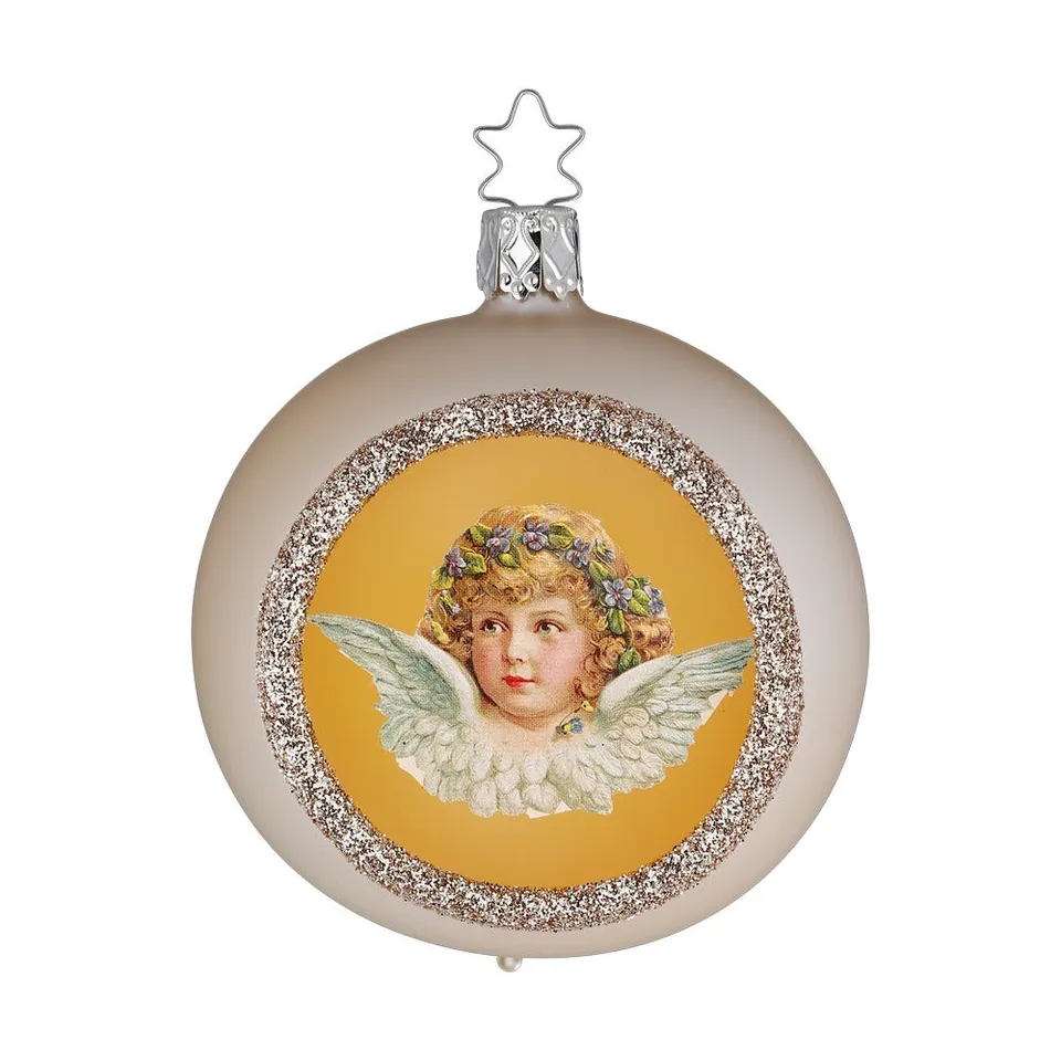 inge-glas-himmlisches-fest-christbaumkugel-8-cm-creme image 1