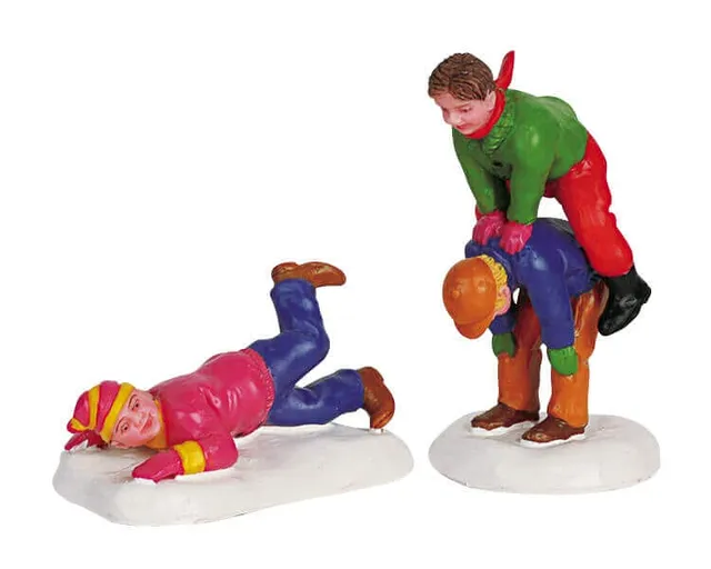 lemax-playing-leap-frog-weihnachtsdorf-miniaturfigur image 1