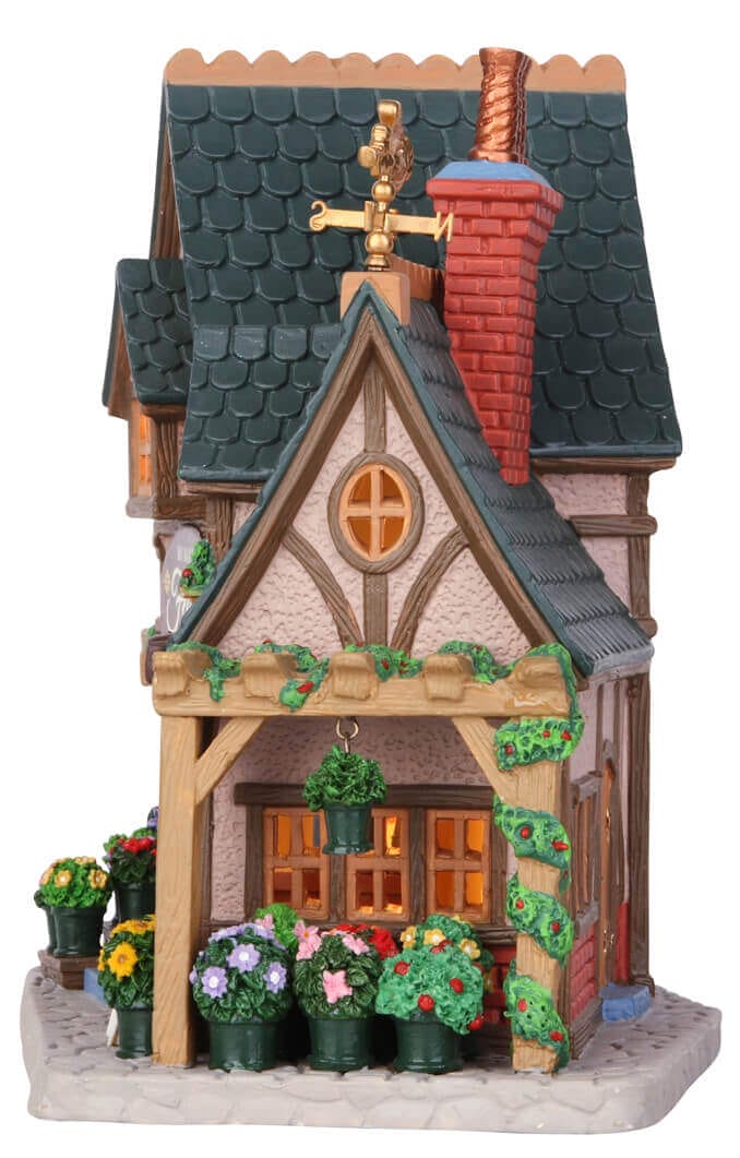 lemax-mcmann-s-florist-laden-beleuchtetes-weihnachtsdorf-geb-ude image 2