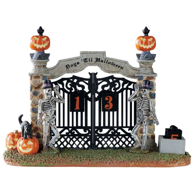 lemax-gateway-halloween-countdown-spooky-town-deko image 1