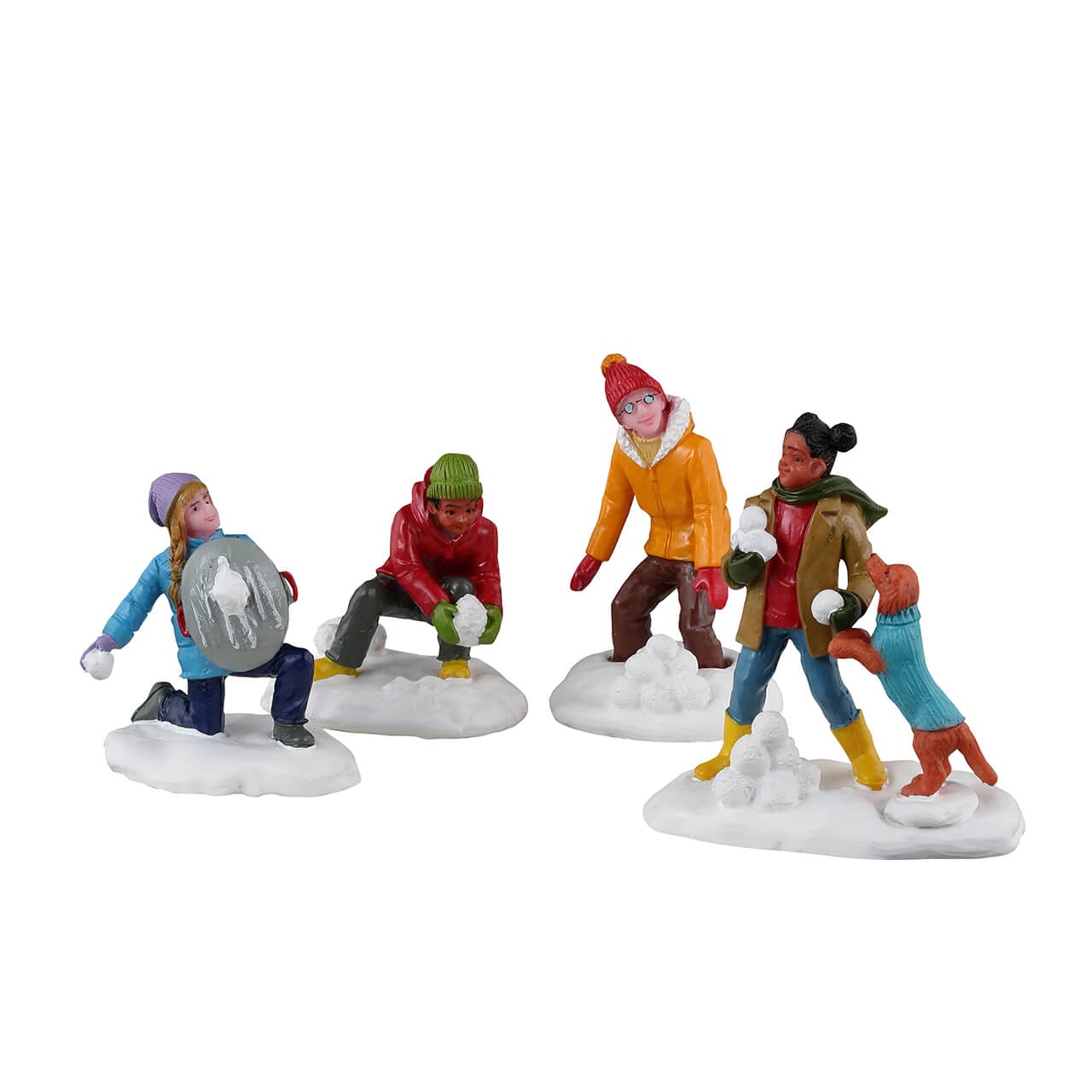lemax-snowball-battles-miniatur-figurenset image 1