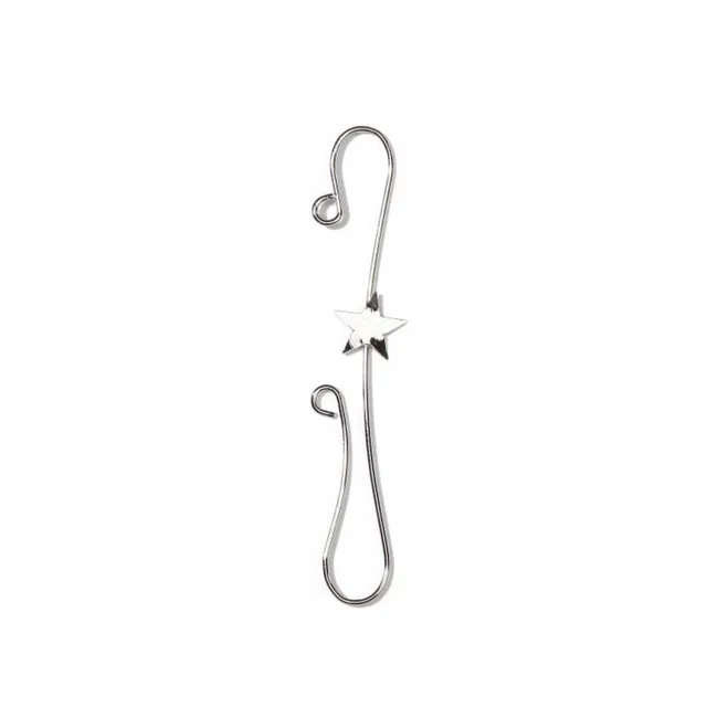 inge-glas-doppelhaken-mit-stern-kugelaufh-nger-silber-metall-7-5-cm-18-st-ck image 1