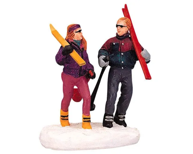 lemax-skiing-date-winter-figurenpaar image 1