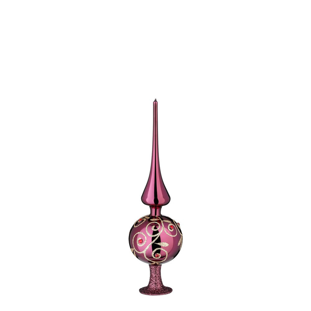 inge-glas-strahlende-leidenschaft-christbaumspitze-25-cm-feige-glanz image 1