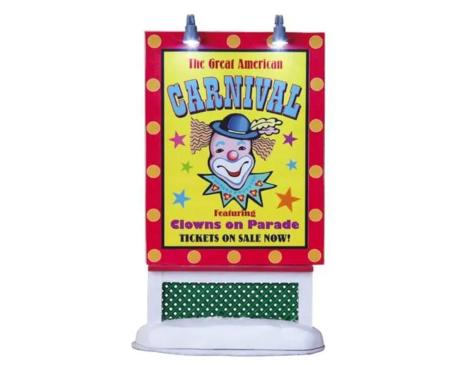 lemax-carnival-sign-jahrmarkt-schild-miniatur image 1