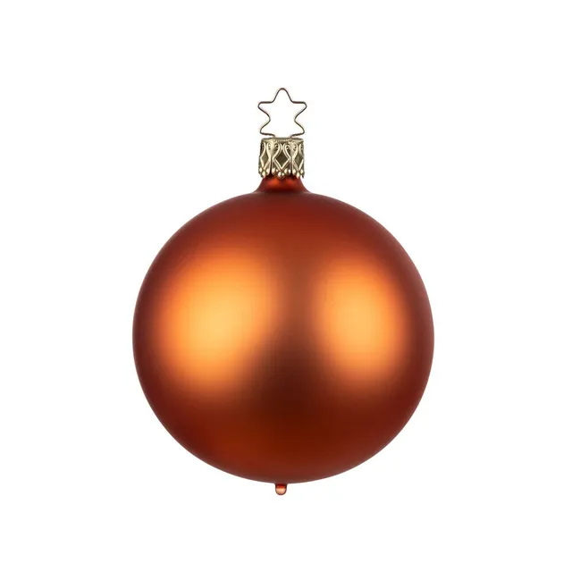 inge-glas-kugel-orange-matt-12-cm-christbaumkugel-aus-glas image 1