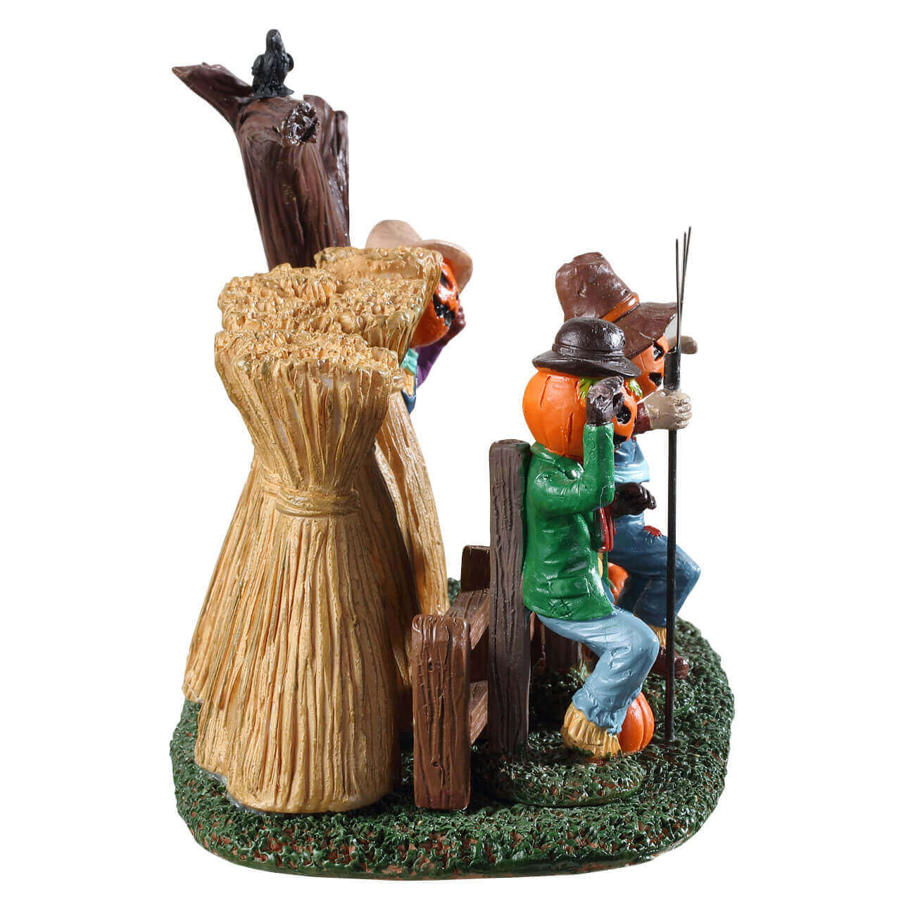 lemax-sinister-scarecrows-spooky-town-vogelscheuchen-mit-k-rbiskopf image 3