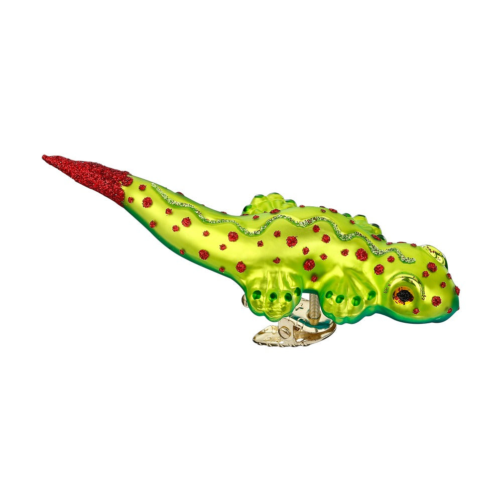 inge-glas-gecko-christbaumkugel-figur-13-cm-gr-n image 1