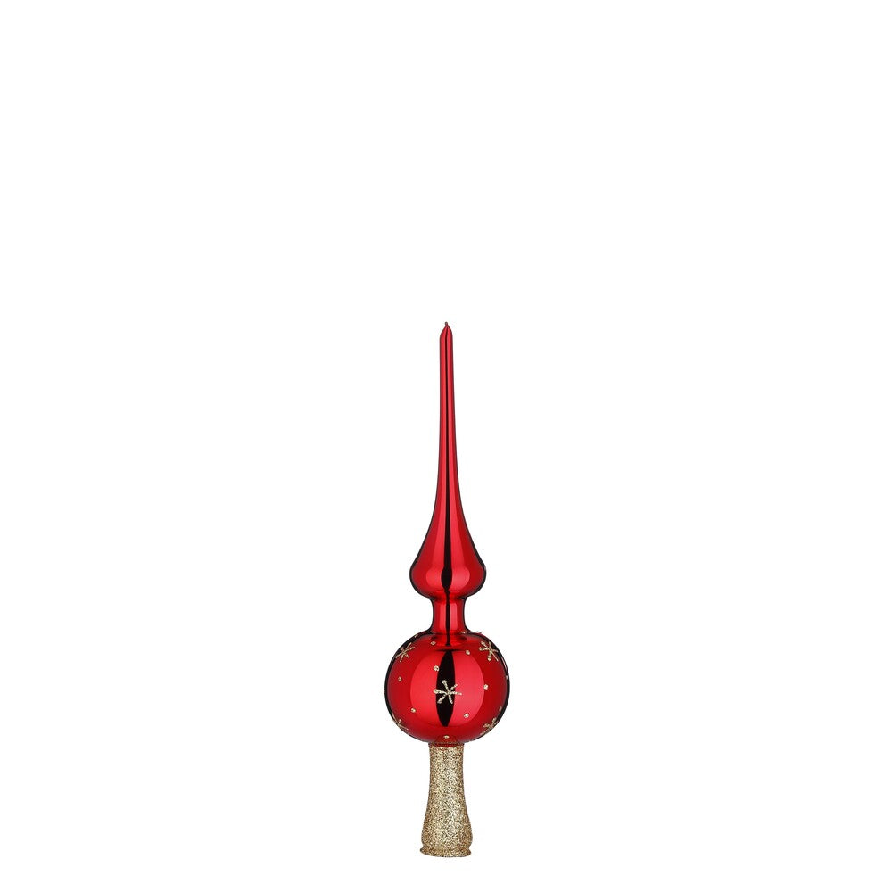 inge-glas-sternchen-baumspitze-christbaumspitze-5-x-20-cm-rot-glanz image 1