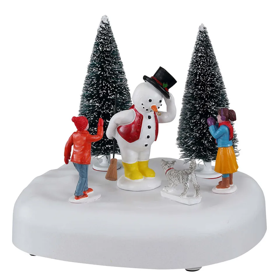 lemax-frosty-says-hi-animierte-schneemann-szene image 1