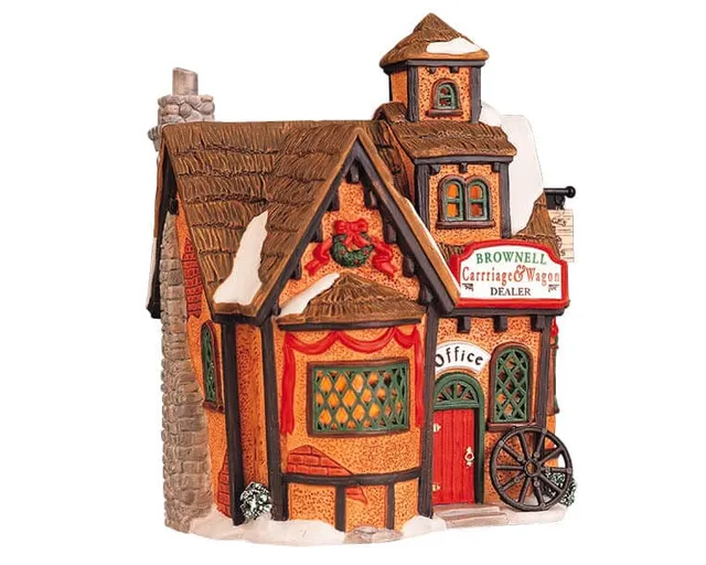 lemax-carriage-and-wagon-dealer-miniatur-kutschenhaus image 1