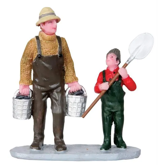 lemax-clam-digging-miniatur-figur-f-r-weihnachtsdorf image 1