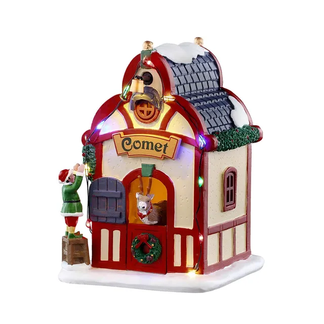 lemax-comet-s-den-rentierstall-weihnachtsdorf-geb-ude image 1