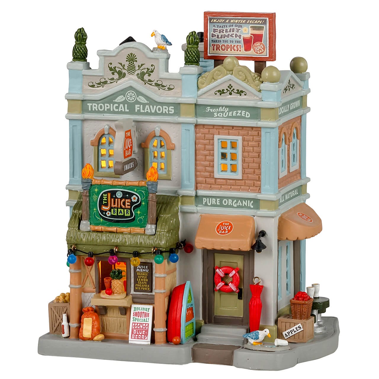 lemax-the-juice-bar-plymouth-corners-beleuchtetes-haus image 1