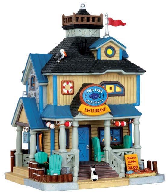 lemax-the-fish-merchant-beleuchtetes-miniatur-haus image 1