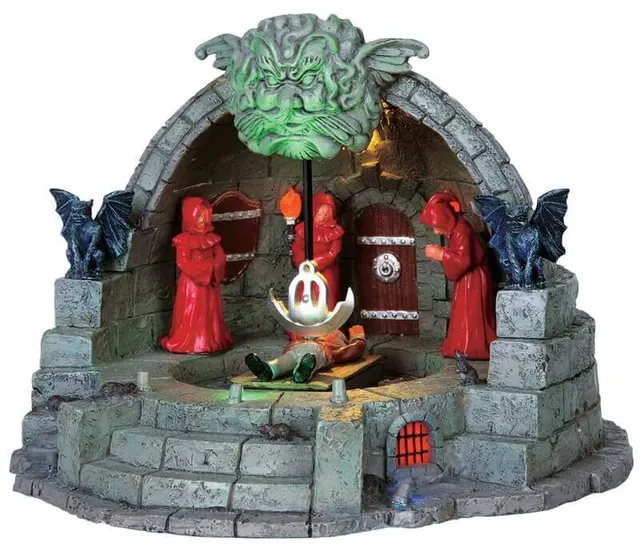 lemax-pit-and-pendulum-spooky-town-miniaturszene-mit-pendel image 1