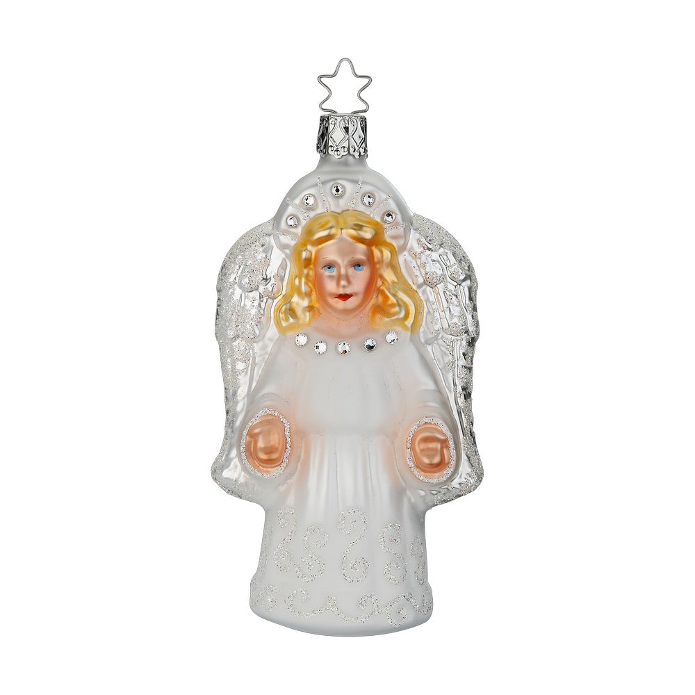 inge-glas-glanzvoller-engel-figur-13-cm-wei image 1