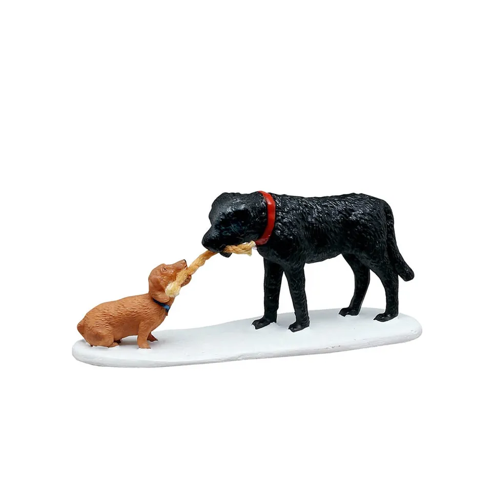 lemax-who-s-pulling-who-hunde-miniaturfigur image 1