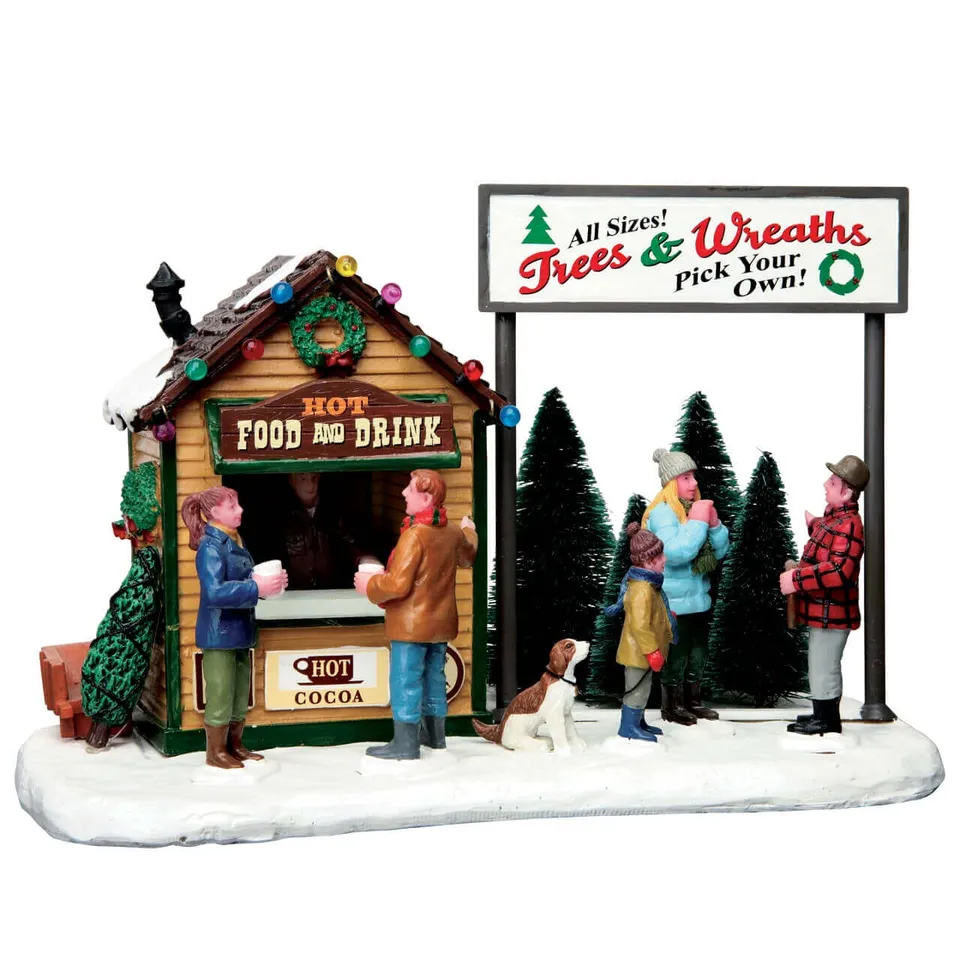 lemax-trees-wreath-lot-holidays-seasons-deko-set image 1