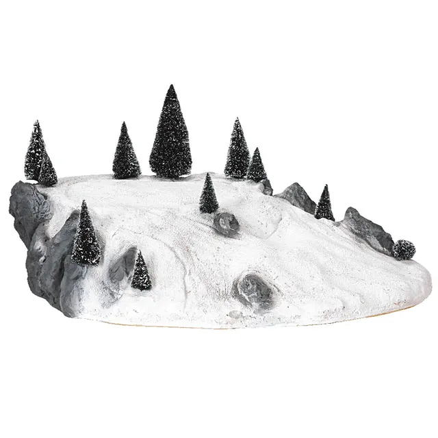 lemax-large-ski-platform-display-mit-11-bristle-trees image 1