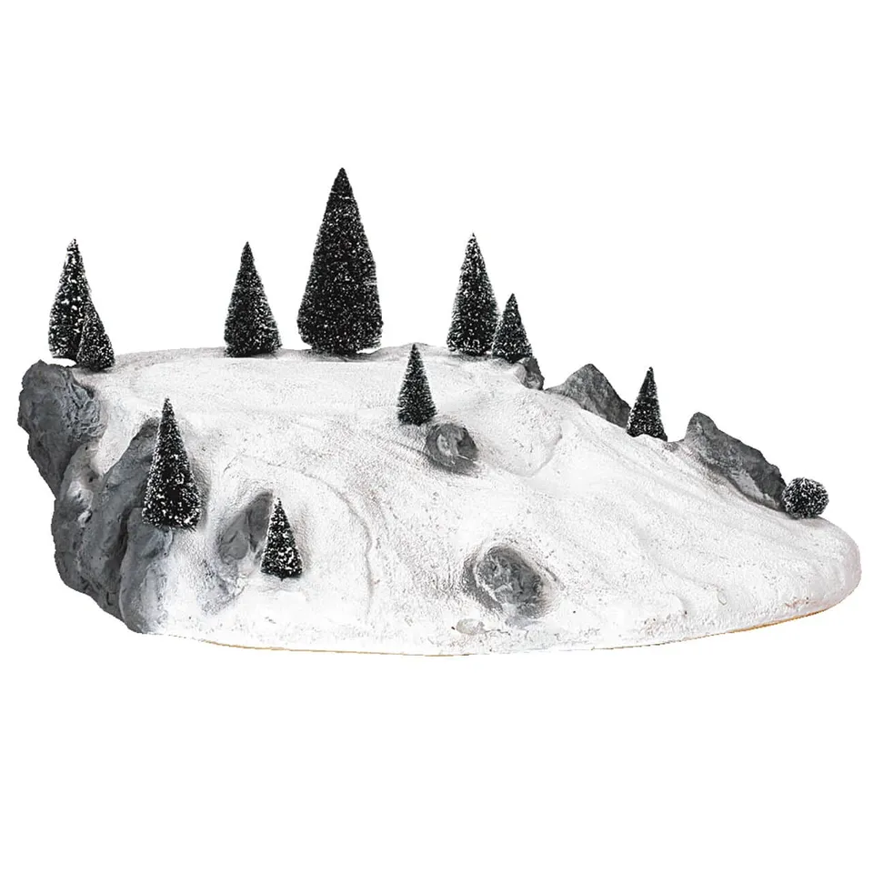 lemax-large-ski-platform-display-mit-11-bristle-trees image 1