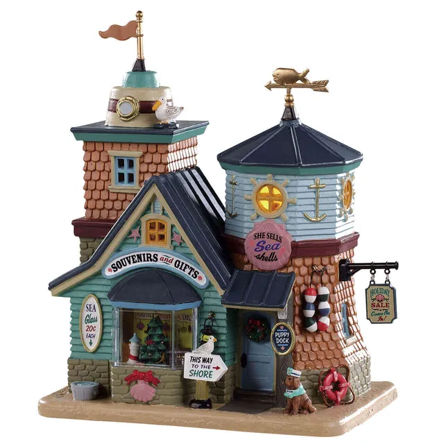 lemax-she-sells-sea-shells-gift-shop-muschel-souvenirladen image 1