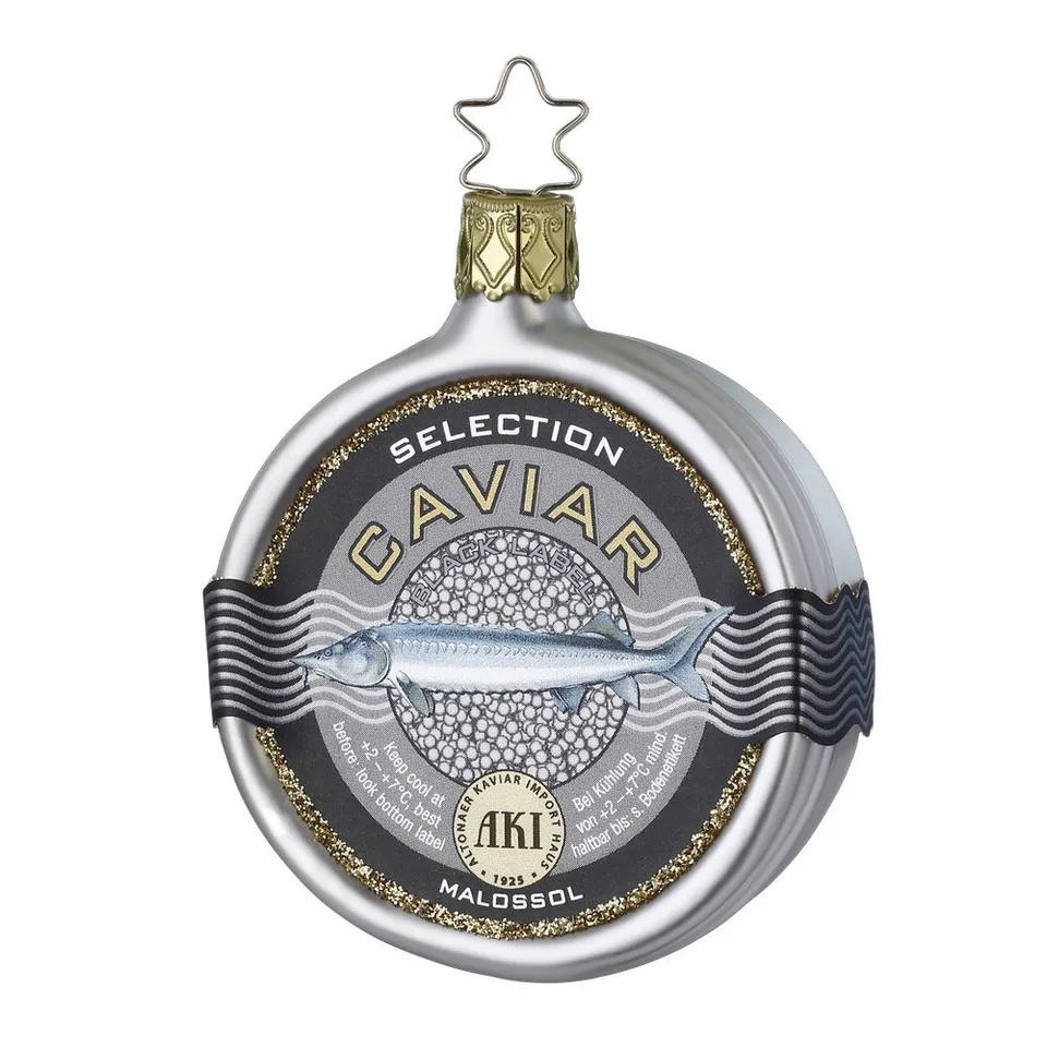 inge-glas-aki-selection-black-label-caviar-glasornament-7-5-cm image 1