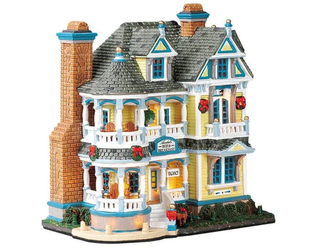 lemax-anabel-s-bed-and-breakfast-miniaturhaus-weihnachtsdorf image 1
