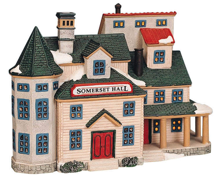 lemax-somerset-hall-klassisches-weihnachtsdorf-haus image 1