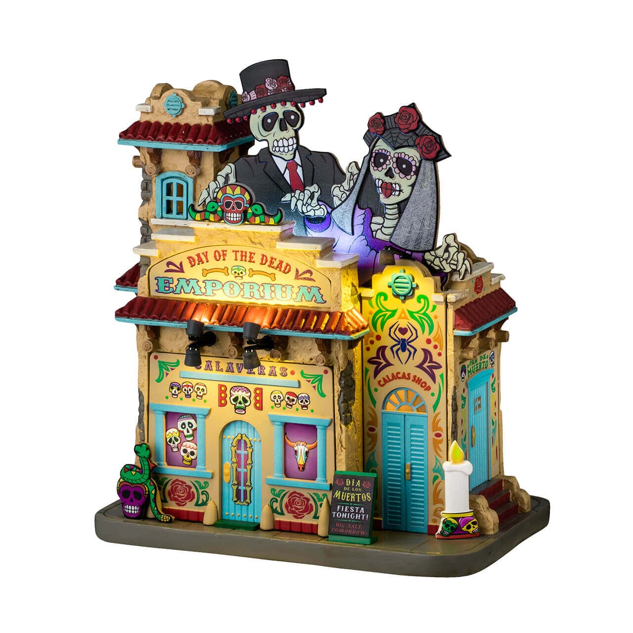 lemax-day-of-the-dead-emporium-spooky-town-beleuchtetes-haus image 1