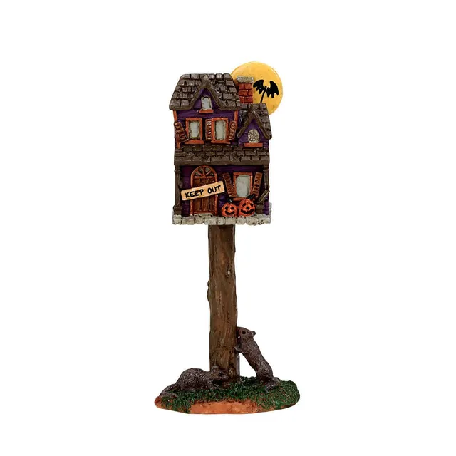 lemax-full-moon-birdhouse-spooky-town-vogelhaus image 1
