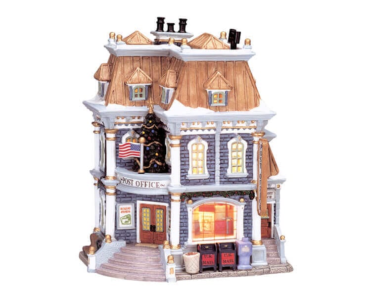 lemax-village-post-office-beleuchtetes-miniaturhaus-f-rs-weihnachtsdorf image 1