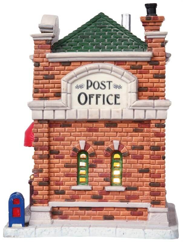 lemax-the-old-post-office-beleuchtetes-weihnachtsdorf-haus-postamt image 3
